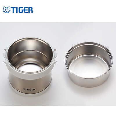 Tiger Lunch Box LXB-A100 stainless steel containers for organized meal storage.