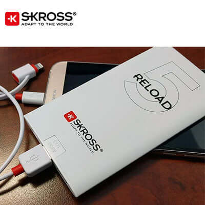 SKROSS Reload 5 Power Bank - 5500 mAh Corporate Gifts Singapore