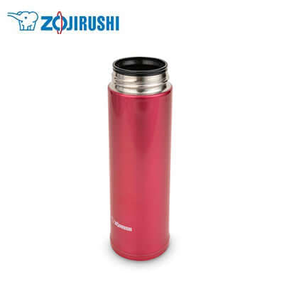 ZOJIRUSHI Stainless Mug Flask 480 ml in red color, ideal for corporate gifts and on-the-go hydration.