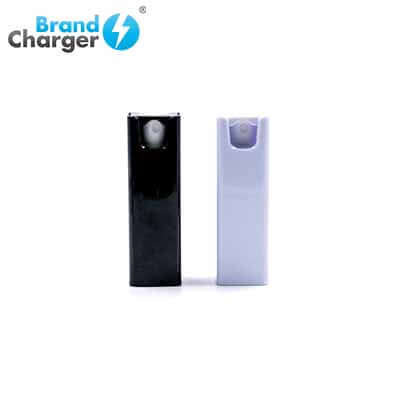 BrandCharger Spare Lite 3 in 1 Sanitizer Case in black and white, ideal corporate gift for sanitizing devices.