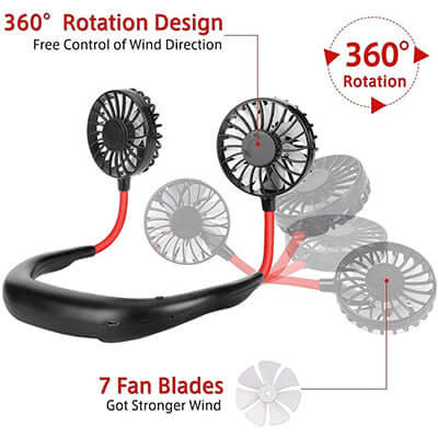 Cooling Mini Neck Dual Fan Corporate Gifts Singapore