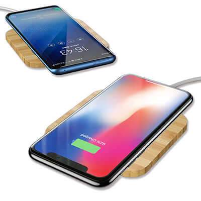 Slim Wood Portable Qi Wireless Charger Corporate Gifts Singapore
