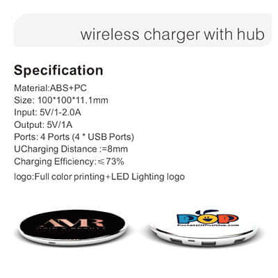 Wireless Charger with USB Hub Corporate Gifts Singapore