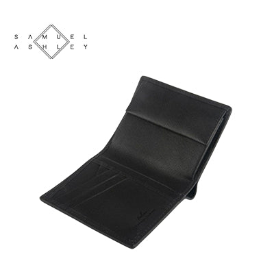 Samuel Ashley Chandler Italian Leather Vertical Bi-Fold with Coin Case (RFID Protected) Corporate Gifts Singapore