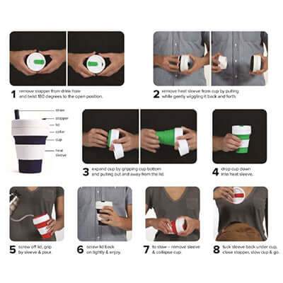 Stojo Biggie 16oz collapsible cup Corporate Gifts Singapore