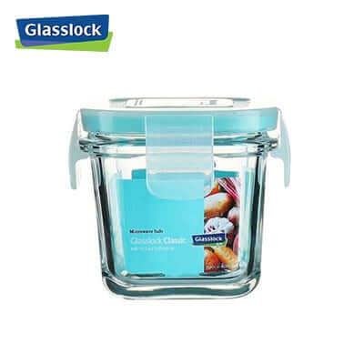 120ml Glasslock Classic Container for food storage, clear glass design with airtight lid, ideal for corporate gift.
