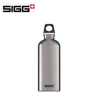 SIGG Traveller 0.6L Aluminium Water Bottle - durable, lightweight, perfect for outdoor adventures, corporate gift.