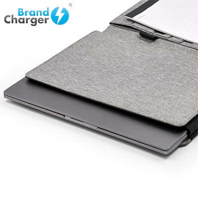 BrandCharger Eco Noty Folio with laptop compartment and notepad for corporate gift use.