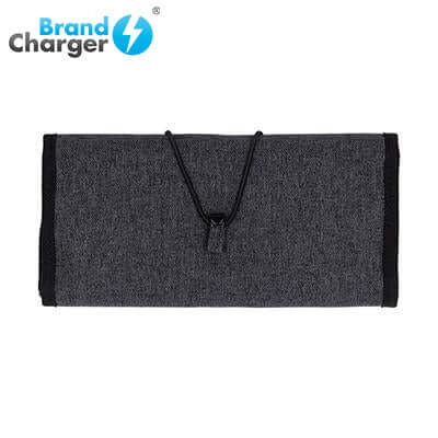 BrandCharger Folio Mobile Accessories Organizer in gray, ideal for organizing digital travel accessories.