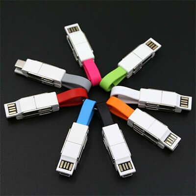 4 in 1 Magnetic Keychain USB Charging Cable Corporate Gifts Singapore
