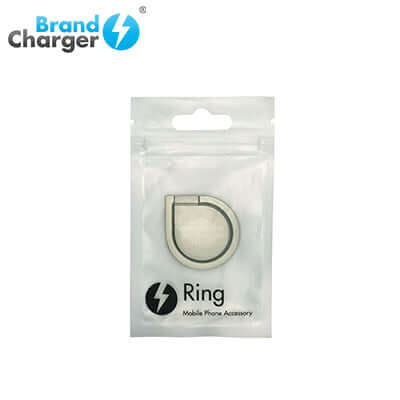 BrandCharger Ring Smartphone Ring Handle packaged as a mobile phone accessory, ideal corporate gift.