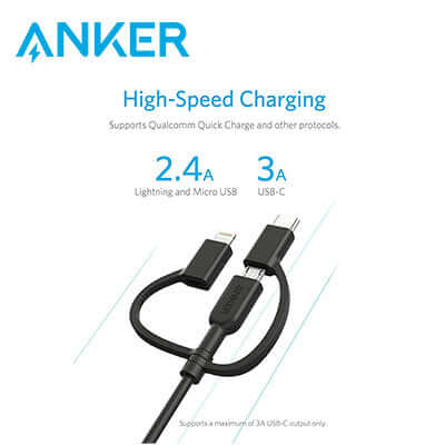 Anker PowerLine II 3-in-1 Cable Corporate Gifts Singapore