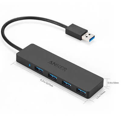 Anker 4-Port USB 3.0 Ultra Slim Data Hub Corporate Gifts Singapore