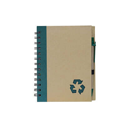 Eco-Friendly Recycled logo Cover Notepad with Pen Corporate Gifts Singapore