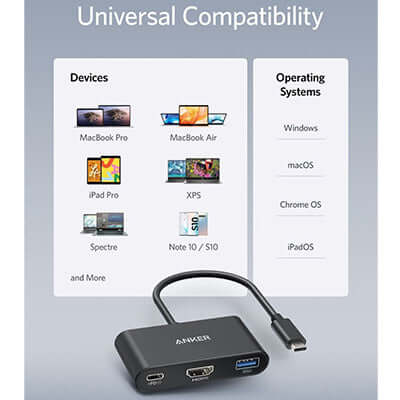 Anker PowerExpand 3-In-1 USB C Hub with 4K HDMI Corporate Gifts Singapore