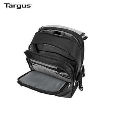 Targus 17.3” Voyager II Backpack showing spacious compartments for work and play.