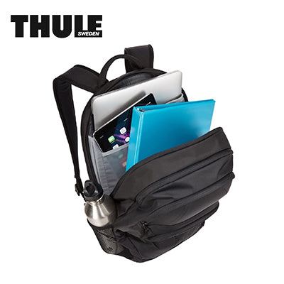 Thule Chronical 28L Laptop Backpack with laptop and folders, ideal for corporate gift and daily use.