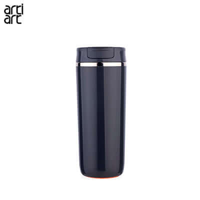 artiart Ostrich Cafe Suction Bottle in sleek black design, perfect for corporate gifts and modern hydration.