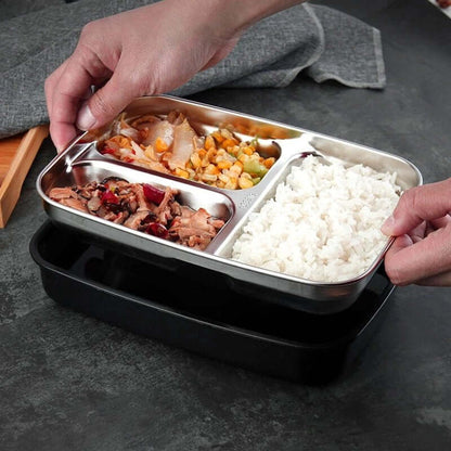 Stainless Steel Lunch Box with Compartments Corporate Gifts Singapore