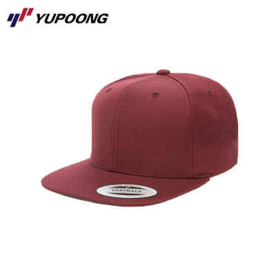 Yupoong 6089M Premium Classic Snapback in burgundy, ideal for corporate gifts, stylish and comfortable.