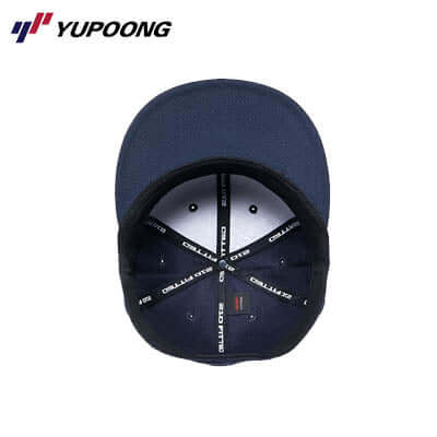Interior view of the Yupoong 6210 Premium 210 Fitted cap showcasing its design and label.