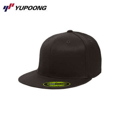 Yupoong 6210 Premium 210 Fitted cap in Black color, perfect for corporate gifts and stylish headwear.