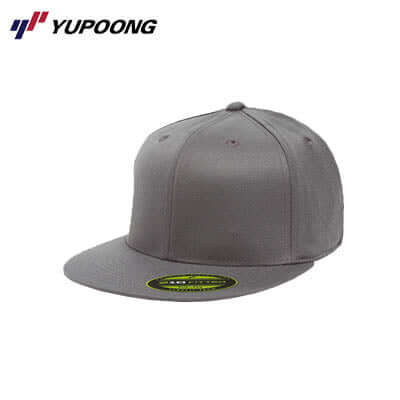 Yupoong 6210 Premium 210 Fitted cap in gray, a durable and stylish corporate gift option.