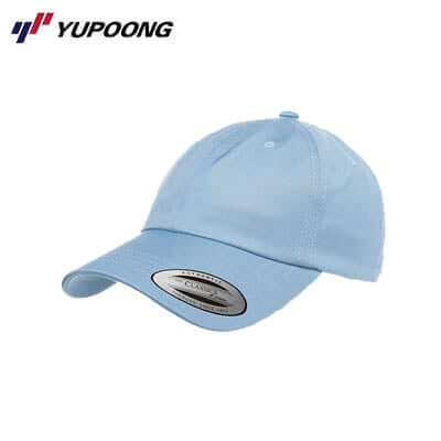 Yupoong 6245CM Dad Hat in light blue, stylish and comfortable accessory for casual outfits.