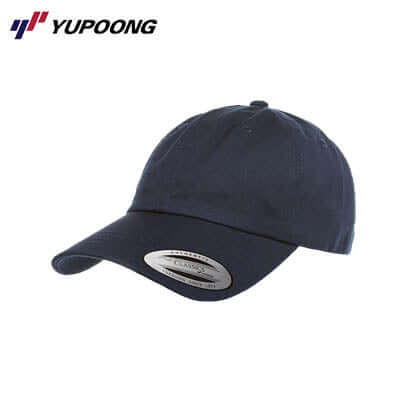 Yupoong 6245CM Dad Hat in navy featuring a classic design, perfect for casual outfits and corporate gift options.