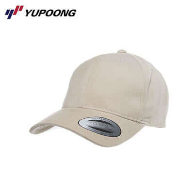 Yupoong 6363V Brushed Cotton Twill Cap in Putty color, ideal for corporate gift use.