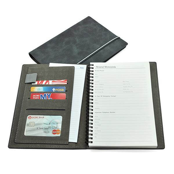A5 Hardcover Wire O Insert Notebook Corporate Gifts Singapore