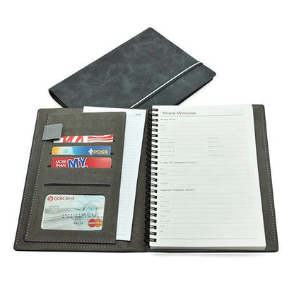 A5 Hardcover Wire O Insert Notebook Corporate Gifts Singapore