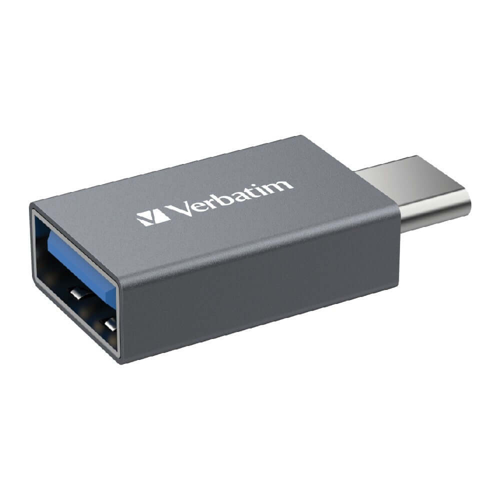 Verbatim 4-in-1 USB Hub with Type C Adaptor showcasing the sleek design and USB ports for corporate gift use.