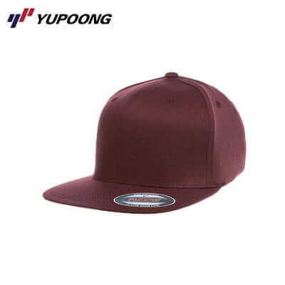 Yupoong 6677 Flexfit Pro-style Wool cap in maroon, perfect for corporate gift or casual wear.