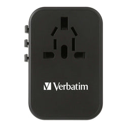 Verbatim 3 Port 65W PD 3.0 & QC 3.0 GaN Universal Travel Adaptor Corporate Gifts Singapore