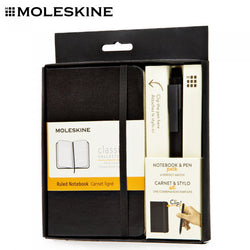 MOLESKINE A6 Notebook with Roller Pen Set in stylish packaging, perfect as a Corporate Gift Singapore.
