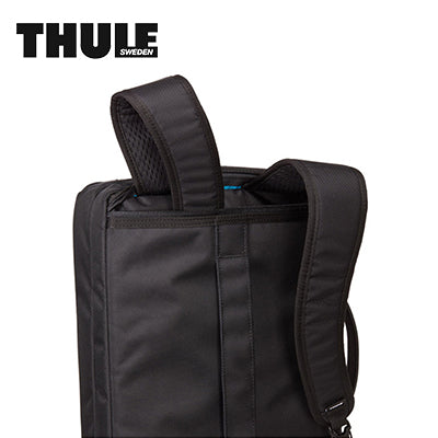 Thule 15.6'' 2-in-1 Laptop Backpack showing top handle and straps, perfect corporate gift for business travelers.