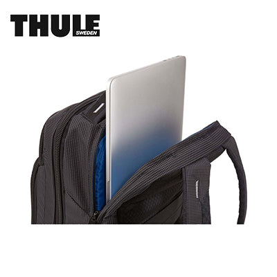 Thule Crossover 2 20L Laptop Backpack featuring padded laptop compartment for 14" laptop.