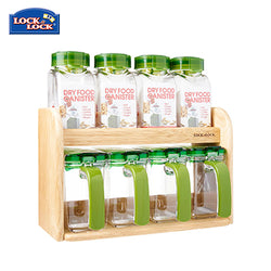 Lock & Lock Slim Seasoning Case 8pcs Set with Wooden Rack Corporate Gifts Singapore