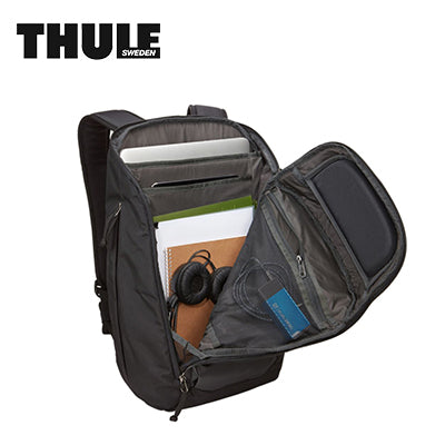 Thule EnRoute3.0 Backpack 23L interior view showcasing organization for laptop and accessories.