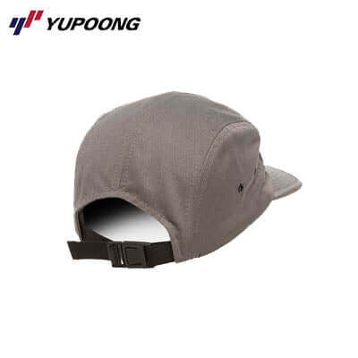 Yupoong 7005 Jockey Cap back view showcasing adjustable clip closure and classic design.