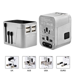 Sleek Travel Adaptor With 4 USB Port Corporate Gifts Singapore