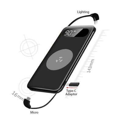 Wireless and Digital Display Portable Charger Corporate Gifts Singapore