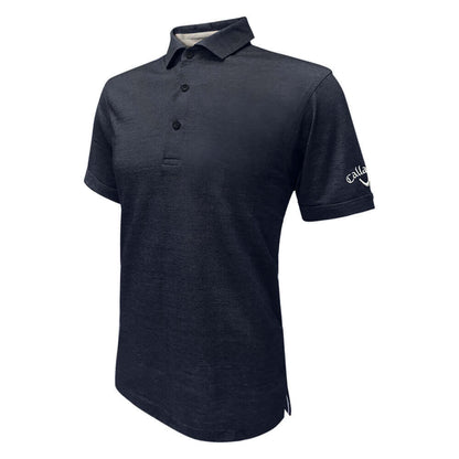 Callaway Oxford Pique Polo Shirt in navy color, perfect for corporate gift and everyday wear.