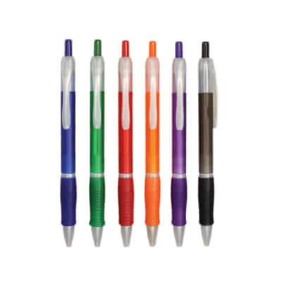 Frosty Ball Pen with Rubber Grip Corporate Gifts Singapore