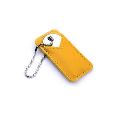 Executive Leather Rounded Key USB Drive Corporate Gifts Singapore