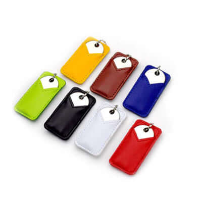 Executive Leather Rounded Key USB Drive Corporate Gifts Singapore