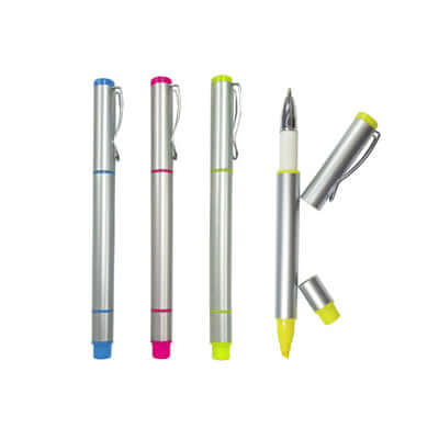 Metallic Pen with Highlighter Corporate Gifts Singapore