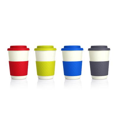 Bamboo Fibre Cup collection in vibrant colors, eco-friendly and stylish for corporate gifts.