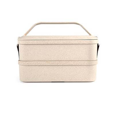 Husk Fiber 2 Tier Lunch Box made from sustainable materials for eco-friendly meals.